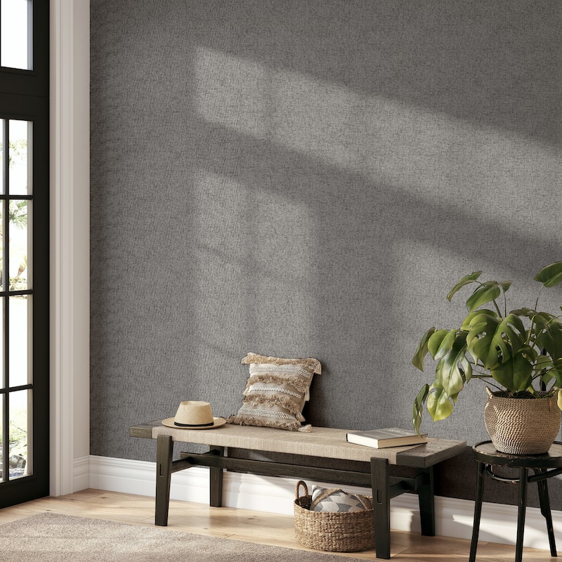 Cosy Texture Charcoal Wallpaper