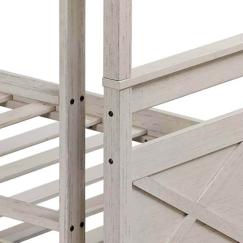 Clayfell Exeter Twin Over Twin Solid Wood Standard Bunk Bed