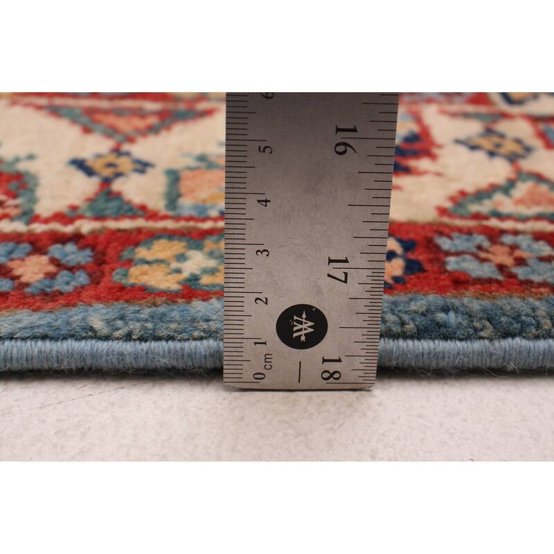 ECARPETGALLERY Hand-knotted Uzbek Ghazni Blue Wool Rug - 2'7 x 10'0