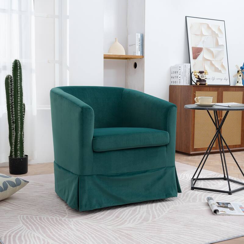 27.36" Wide Swivel Chair - Green