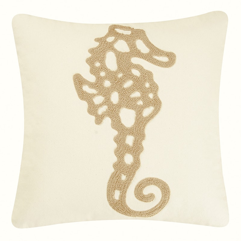 Seahorse Rice Stitch Pillow Decor Decoration Throw Pillow for Couch Chair Living Room Bedroom
