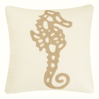 Seahorse Rice Stitch Pillow Decor Decoration Throw Pillow for Couch Chair Living Room Bedroom