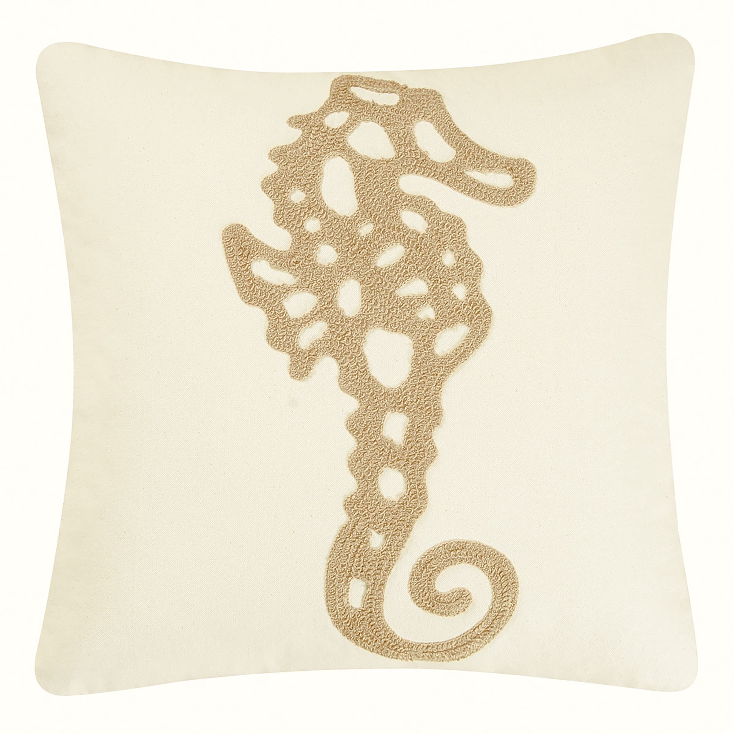 Seahorse Rice Stitch Throw Pillow