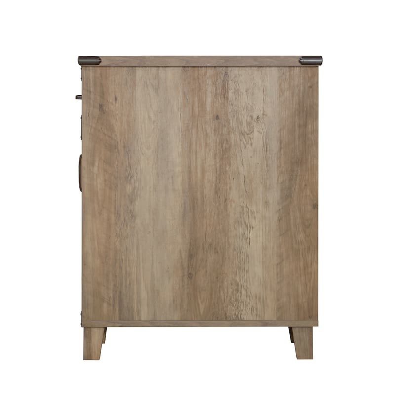 Oxford Farmhouse Rustic Oak Executive desk