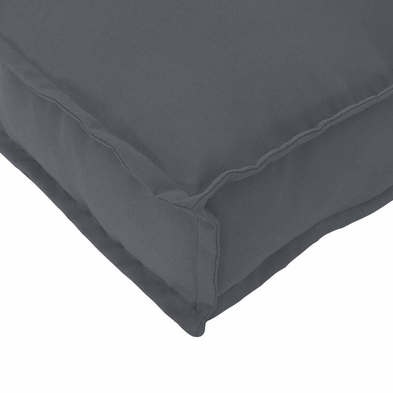 vidaXL Cushion Anthracite 39.37 x 15.75 x 3.15 in Oxford Fabric - 39.37 x 15.75 x 3.15 in