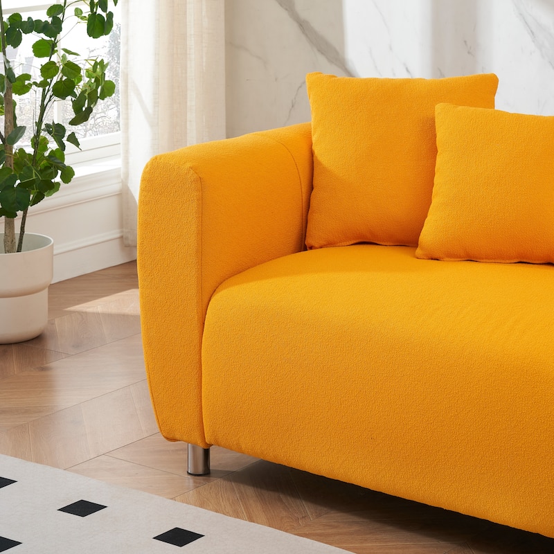89 Inch Cotton Linen Loveseat Sofa for Living Room