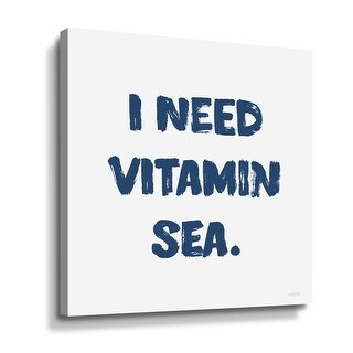 I Need Vitamin Sea Gallery Wrapped Canvas - Bed Bath & Beyond - 35851275