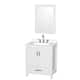 Option White / White Quartz Top / Brushed Chrome Hardware