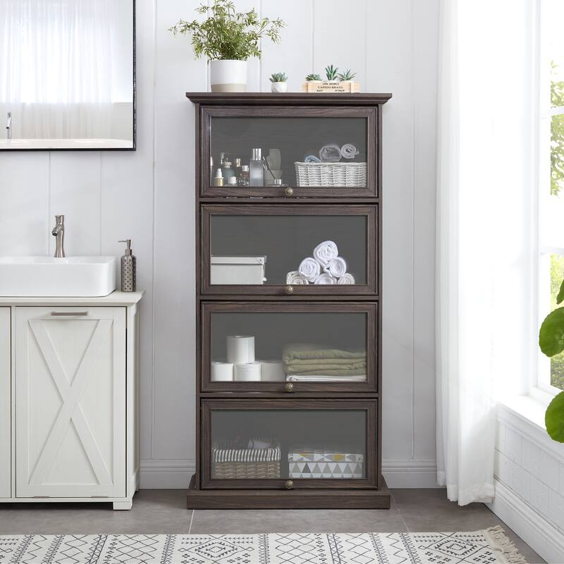 Stylish Multi-functional Glass Display Cabinet for Various Rooms