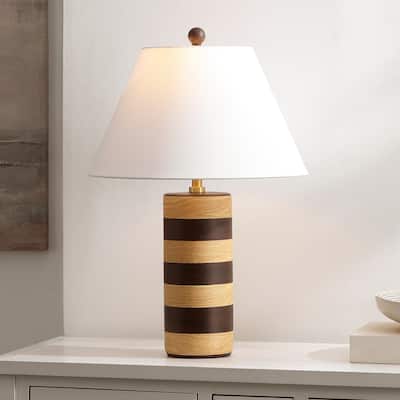 SAFAVIEH Shea 25-inch Resin Table Lamp (LED Bulb Included) - 16"W x 16"D x 24"H