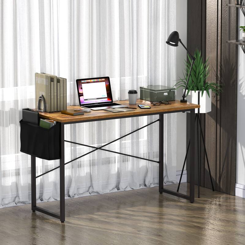 Gymax Modern Computer Desk 40''/47'' Study Writing Table w/ Storage