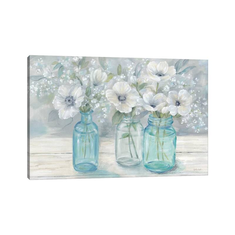 iCanvas "Vintage Jar Bouquet Landscape" by Cynthia Coulter Canvas Print