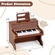preview thumbnail 5 of 28, Gymax 25 Keys Digital Piano w/Music Stand Teaching Mode Lighted Keys 6