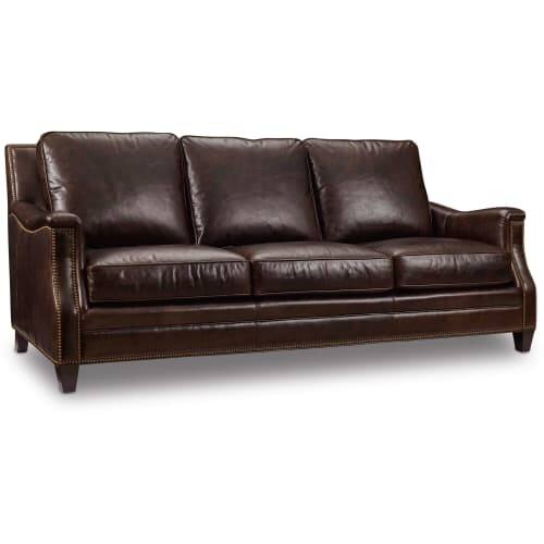 Shop Hooker Furniture Ss351 03 088 88 Inch Wide Leather Sofa From