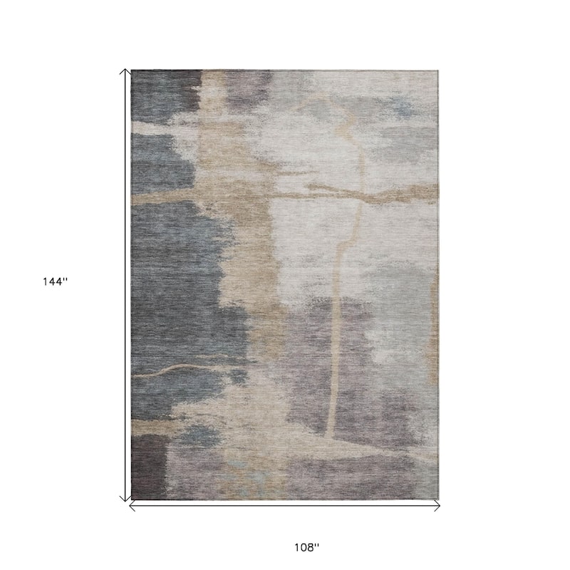 HomeRoots Abstract Transitional Rectangle Outdoor Rug