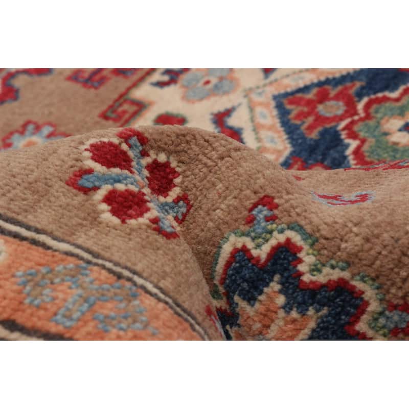 ECARPETGALLERY Hand-knotted Uzbek Ghazni Brown Wool Rug - 5'2 x 6'9