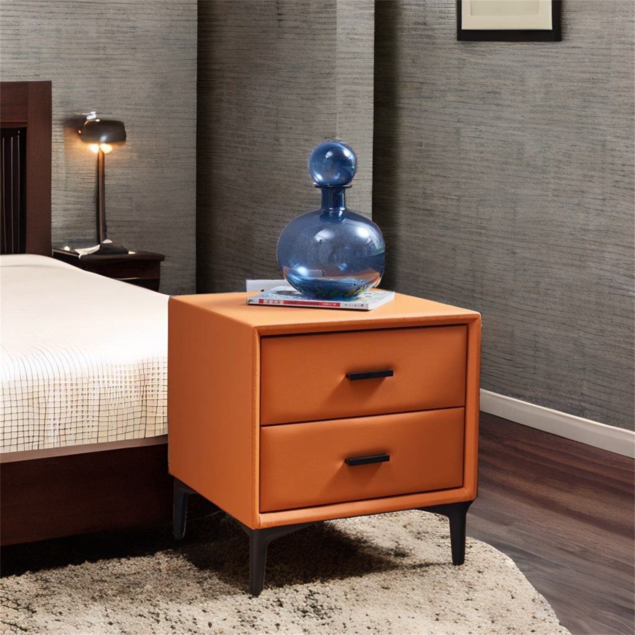 Orange bedside table deals