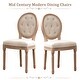 preview thumbnail 19 of 38, 2pc Oval Side Chairs with Round Hollow Back & Solid Wood Legs