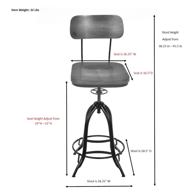 Mason Adjustable Barstool