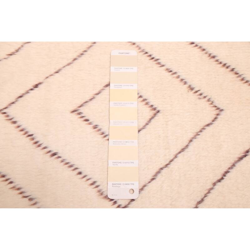 ECARPETGALLERY Hand-knotted Pak Finest Marrakesh Cream Wool Rug - 6'11 x 9'9