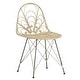 preview thumbnail 9 of 9, SAFAVIEH Madeline Rattan Dining Chair - White Washed - Set of 2 - 22.8" x 19.3" x 33.5" - 23"W x 19"D x 34"H