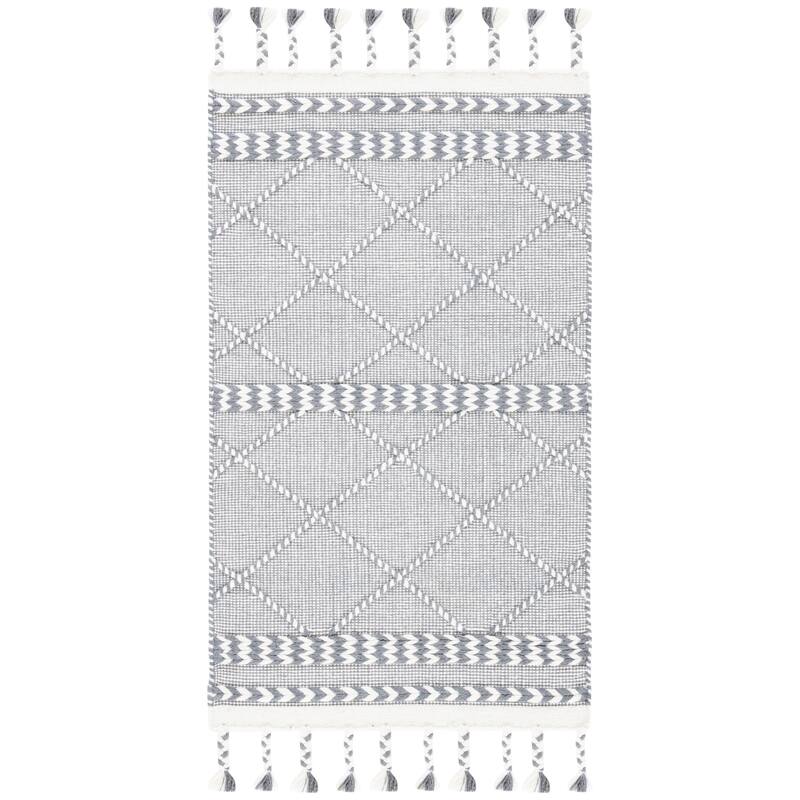 SAFAVIEH Handmade Casablanca Caty Moroccan Wool Tassel Rug