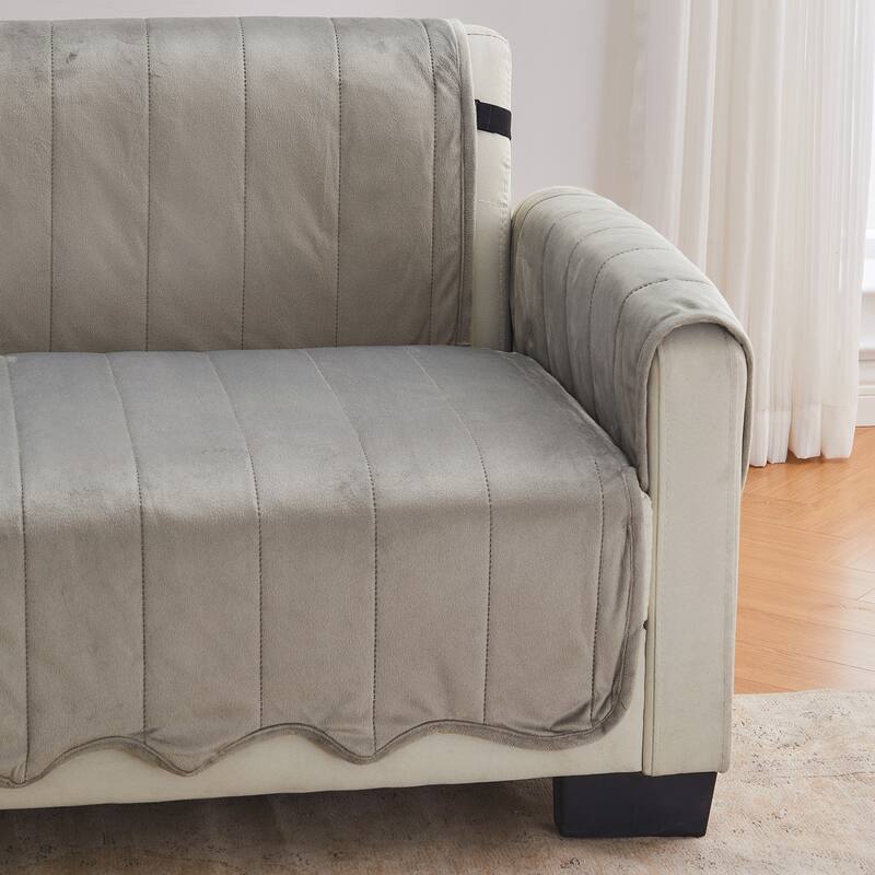 Velvet Recliner Cover Pet Furniture Protector