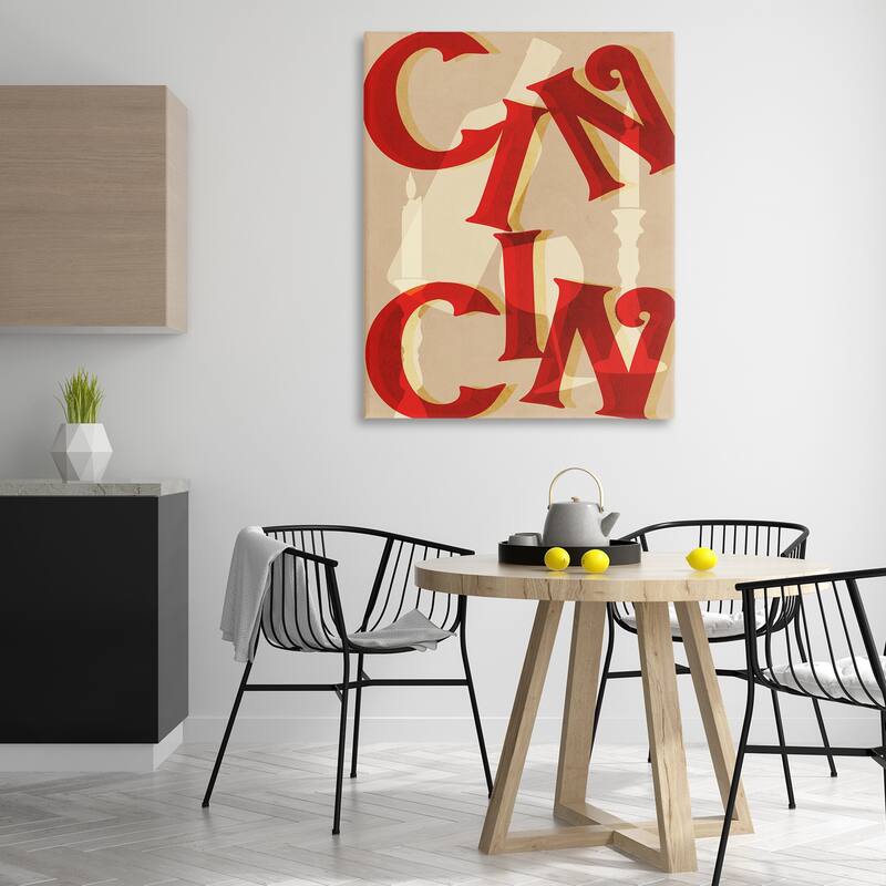 Stupell Cin Cin Wine & Candles Canvas Wall Art Design By Lil' Rue