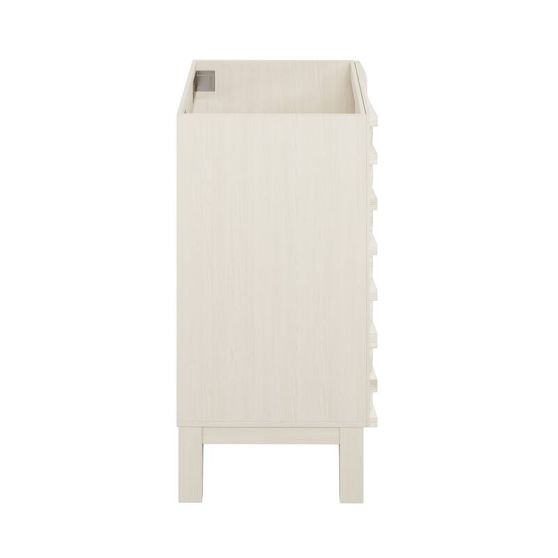 Cascade 18" Freestanding Bathroom Vanity Cabinet Without Top In White Oak - 18