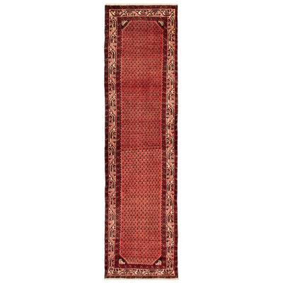 ECARPETGALLERY Hand-knotted Andelz Red Wool Rug - 2'7 x 9'5