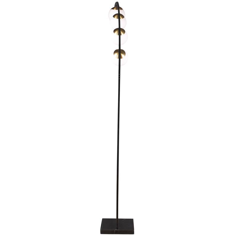 Cody 78-Inch Spherical 5-Light Arc Metal Floor Lamp Black