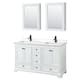 Option White, Black Trim, White Quartz Top
