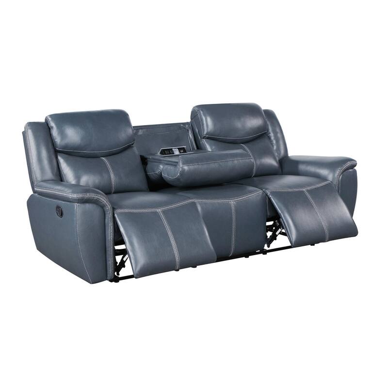 Stanwicke Blue 2-piece Motion Reclining Sofa Set