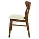 preview thumbnail 7 of 31, Anise Faux Leather and Rubberwood Dining Chair (Set of 2) by Christopher Knight Home