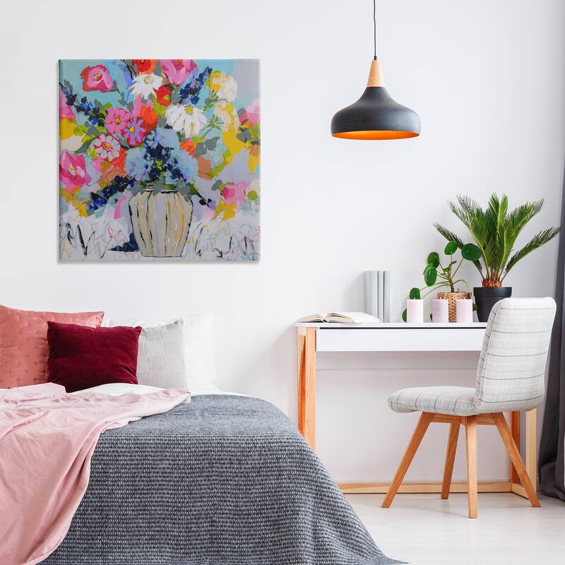 Stupell Modern Bright Bouquet Canvas Wall Art Design By Joan Curtis