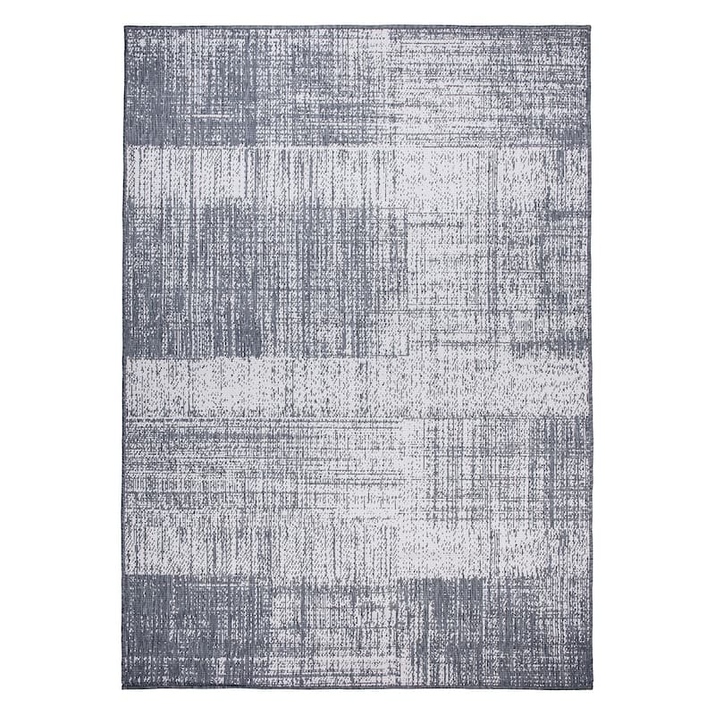World Rug Gallery Distressed Boxes Indoor/Outdoor Area Rug