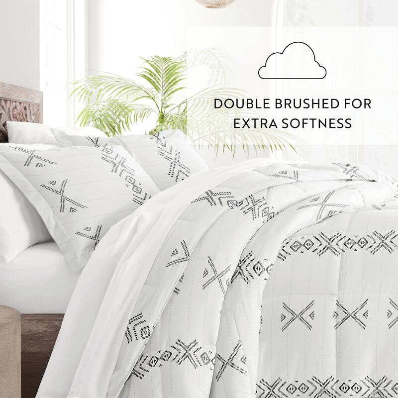 Becky Cameron Premium Urban Stitch Patterned Comforter Set