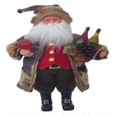 15" Wine Tasting Claus - Red