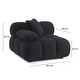 preview thumbnail 8 of 7, Calliope Vegan Shearling Modular Corner Chair - 39.4"W x 39.4"D x 26.4"H