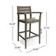 preview thumbnail 9 of 19, Stamford Outdoor Acacia Barstool (Set of 4) by Christopher Knight Home