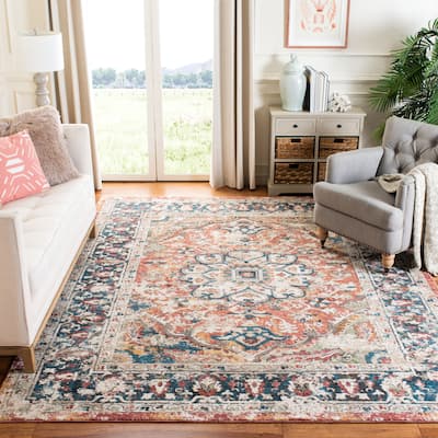 SAFAVIEH Berthilde Vintage Medallion Polyester Rug