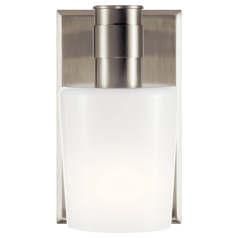 Adani 1-Light Wall Sconce with Opal Glass Shade