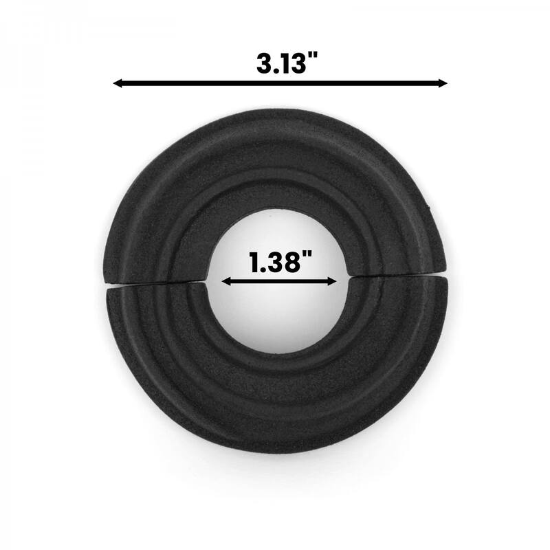 Aluminum Radiator Flange Black Spiral Style Lacquered Finish 1" (IPS) 1.38" ID - 3.13" OD Pipe Collar Covers Renovators Supply