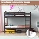 preview thumbnail 10 of 33, Costway Twin Over Twin Bunk Bed Convertible 2 Individual Beds Wooden