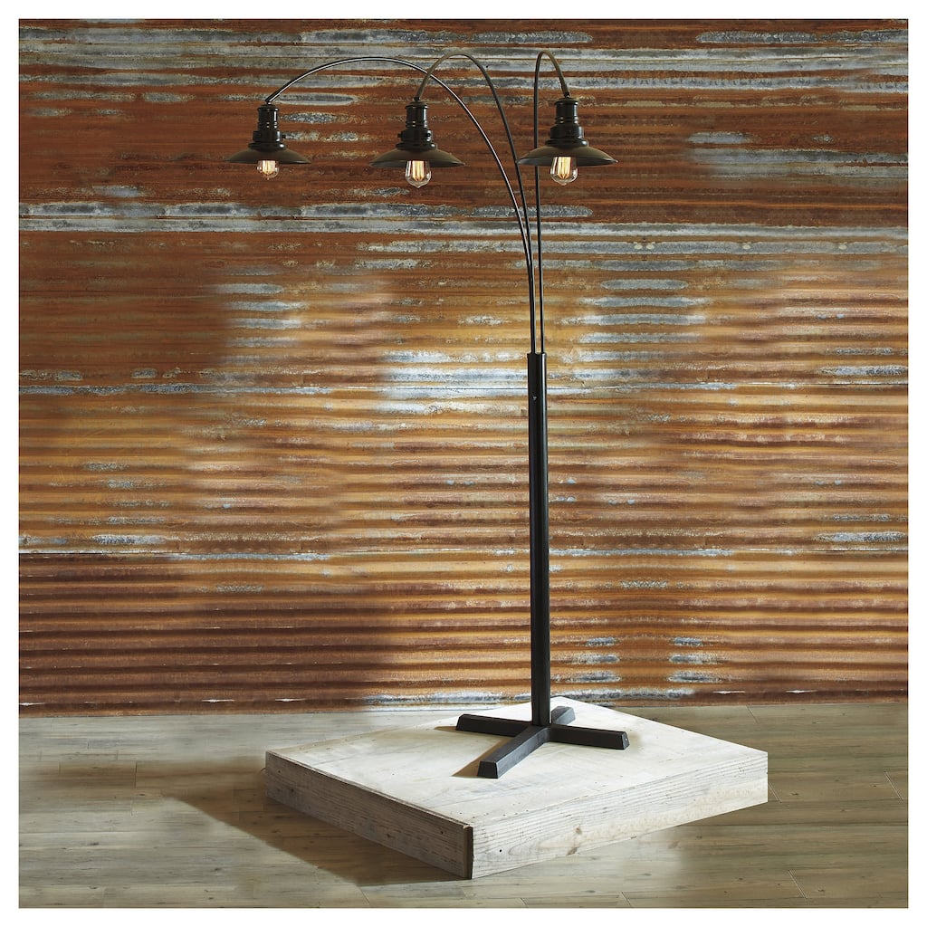 Sheriel Black 83 Inch Metal Arc Lamp