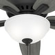 preview thumbnail 9 of 23, Hunter 52" Newsome Flush Mount Ceiling Fan with LED Bowl Light Kit and Pull Chain