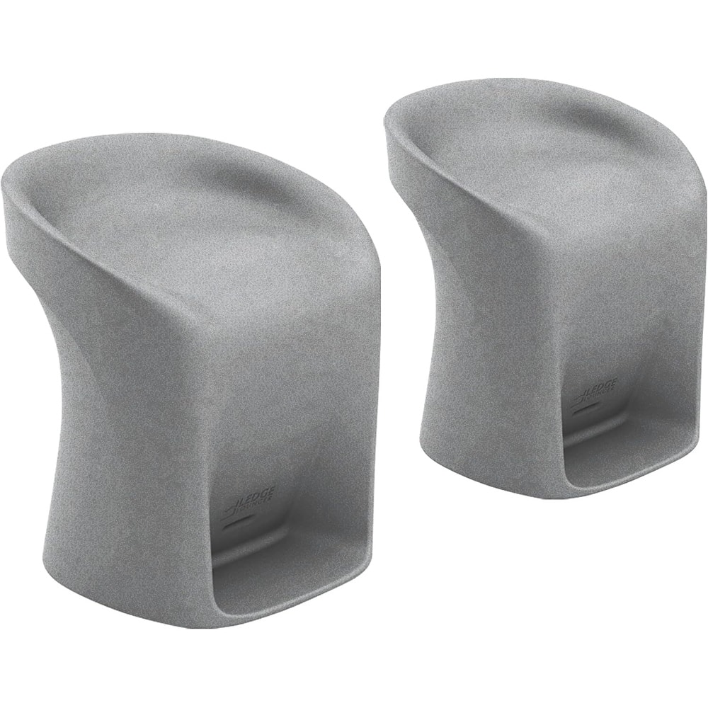 Ledge Lounger In Pool Barstools, Outdoor Patio, 22" Height - Set of 2