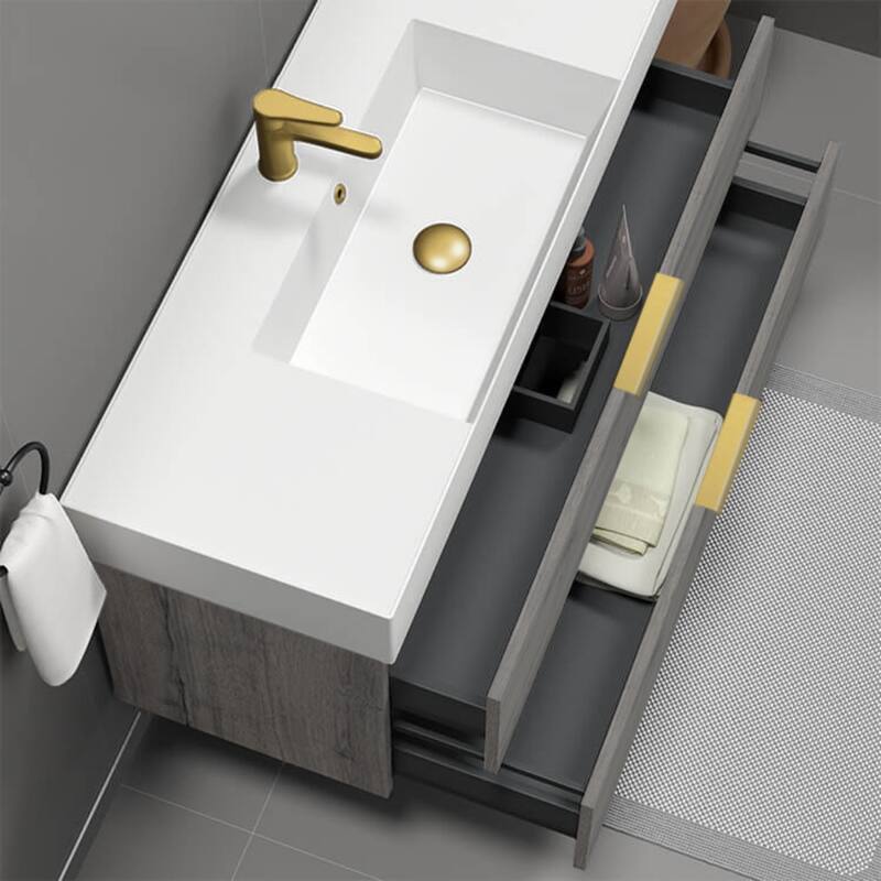 Nameeks Derin-4818-W Derin 48" Wall Mounted Single Basin Vanity Set