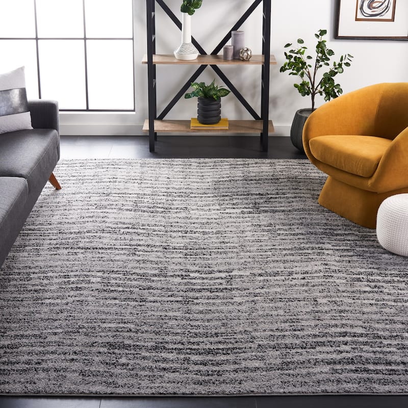 SAFAVIEH Adirondack Bihter Vintage Abstract Rug - 11' x 15' - Black/Silver