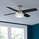 preview thumbnail 10 of 21, Hunter 44" Dempsey Flush Mount Ceiling Fan with LED Light, Handheld Remote - Modern, Contemporary, Transitional, Industrial